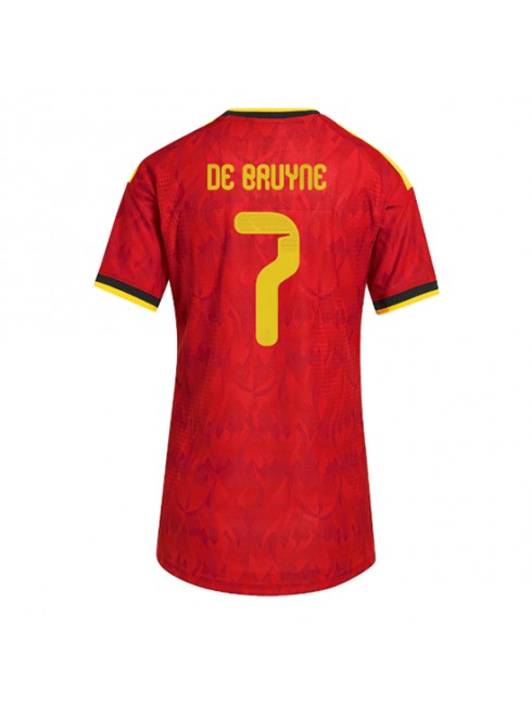 Belgien Kevin De Bruyne #7 Heimtrikot für Frauen WM 2026 Kurzarm Belgien Kevin De Bruyne #7 Heimtrikot für Frauen WM 2026 Kurzarm